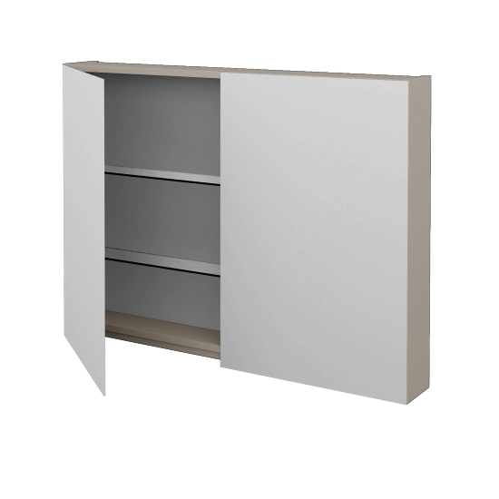 Badezimmer Spiegelschrank AMBIENTE GA2E 100  - N07 Stone