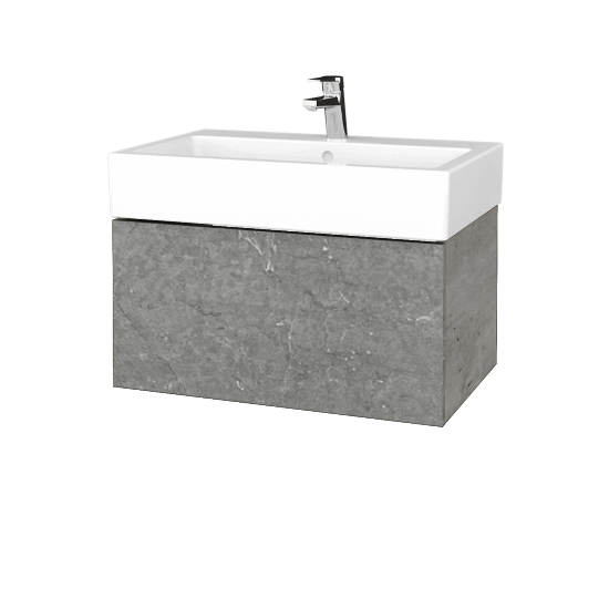 Waschtischunterschrank FLAT SZZ 70 (Waschtisch Duravit Vero)  - D01 Beton - D20 Galaxy