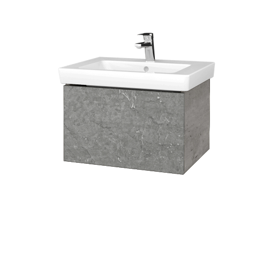 Waschtischunterschrank FLAT SZZ 60 (Waschtisch Subway 2.0)  - D01 Beton - D20 Galaxy
