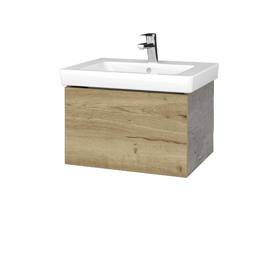 Waschtischunterschrank FLAT SZZ 60 (Waschtisch Subway 2.0)  - D01 Beton - D26 Ontario