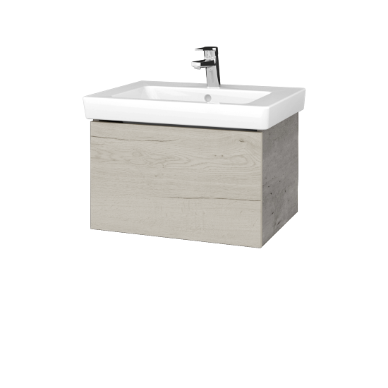 Waschtischunterschrank FLAT SZZ 60 (Waschtisch Subway 2.0)  - D01 Beton - D28 Alberta