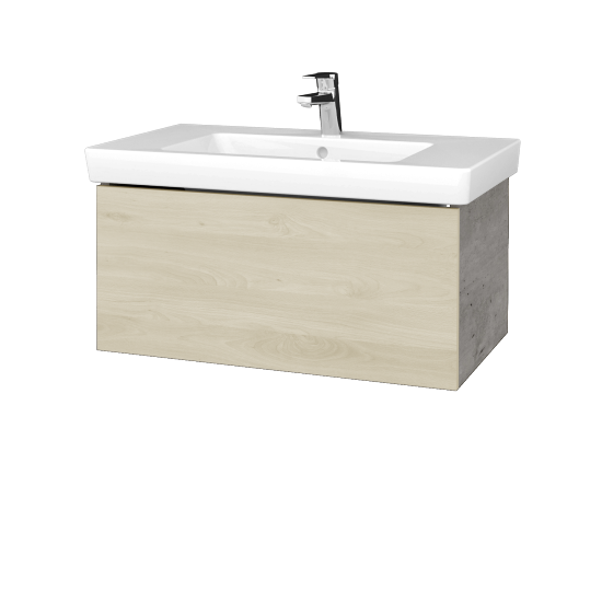 Waschtischunterschrank FLAT SZZ 80 (Waschtisch Subway 2.0)  - D01 Beton - D24 Ohio