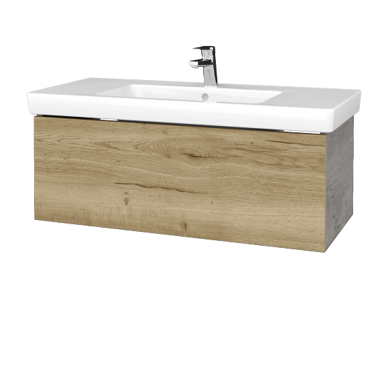 Waschtischunterschrank FLAT SSZ 100 (Waschtisch Subway 2.0)  - D01 Beton - D26 Ontario