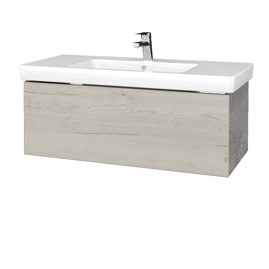 Waschtischunterschrank FLAT SSZ 100 (Waschtisch Subway 2.0)  - D01 Beton - D28 Alberta