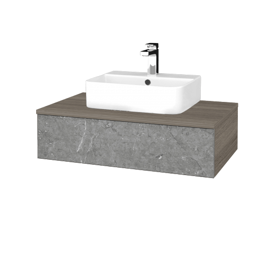 Waschtischunterschrank JOCKAM SZZ 80 (Waschtisch Joy 3)  - D03 Cafe - D20 Galaxy - Nein