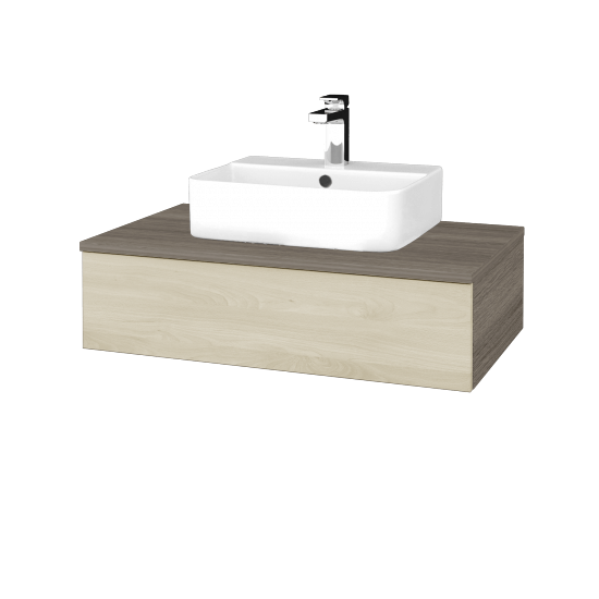 Waschtischunterschrank JOCKAM SZZ 80 (Waschtisch Joy 3)  - D03 Cafe - D24 Ohio - Nein