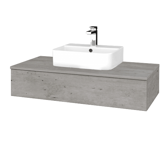 Waschtischunterschrank JOCKAM SZZ 100 (Waschtisch Joy 3)  - D01 Beton - D01 Beton