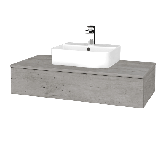 Waschtischunterschrank JOCKAM SZZ 100 (Waschtisch Joy 3)  - D01 Beton - D01 Beton - Nein