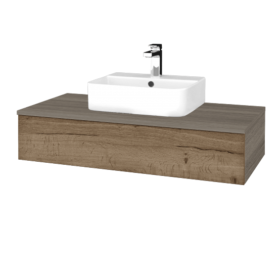 Waschtischunterschrank JOCKAM SZZ 100 (Waschtisch Joy 3)  - D03 Cafe - D21 Tobacco - Nein