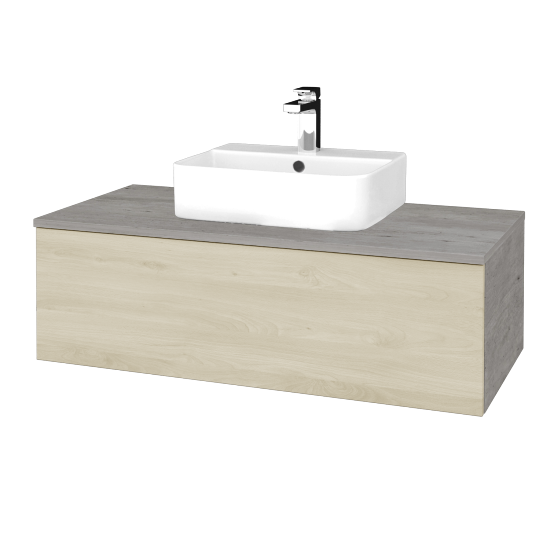 Waschtischunterschrank JOCKAM SZZ1 100 (Waschtisch Joy 3)  - D01 Beton - D24 Ohio - Nein