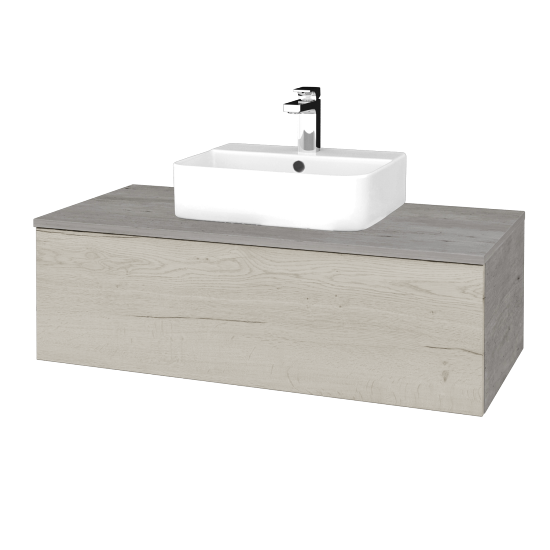 Waschtischunterschrank JOCKAM SZZ1 100 (Waschtisch Joy 3)  - D01 Beton - D28 Alberta - Nein
