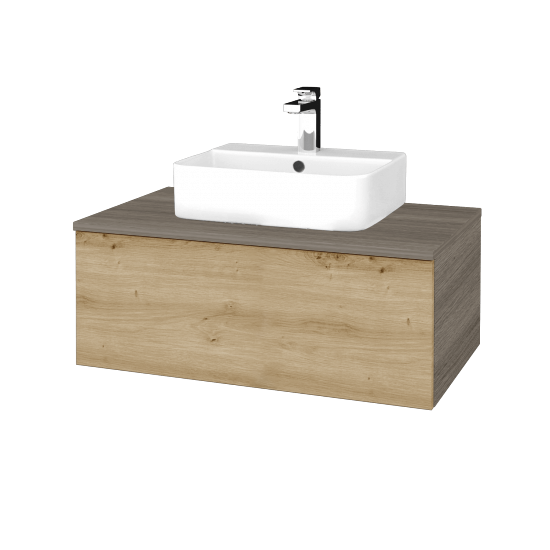 Waschtischunterschrank JOCKAM SZZ1 80 (Waschtisch Joy 3)  - D03 Cafe - D22 Caramel - Nein