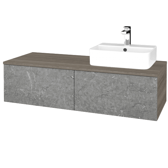 Waschtischunterschrank JOCKAM SZZ12 120 (Waschtisch Joy 3)  - D03 Cafe - D20 Galaxy - Links - Nein