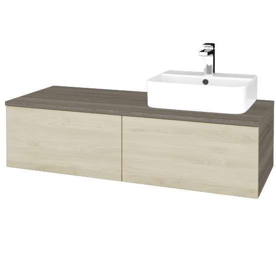 Waschtischunterschrank JOCKAM SZZ12 120 (Waschtisch Joy 3)  - D03 Cafe - D24 Ohio - Links - Nein