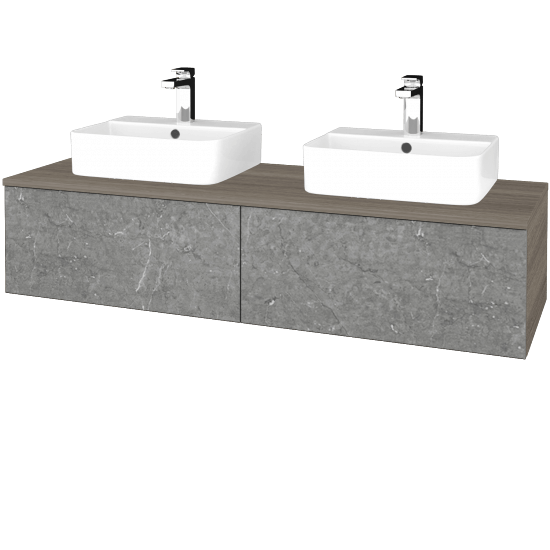 Waschtischunterschrank JOCKAM SZZ12 140 (Waschtisch Joy 3)  - D03 Cafe - D20 Galaxy - Nein