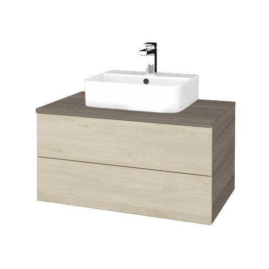 Waschtischunterschrank JOCKAM SZZ2 80 (Waschtisch Joy 3)  - D03 Cafe - D24 Ohio - Nein