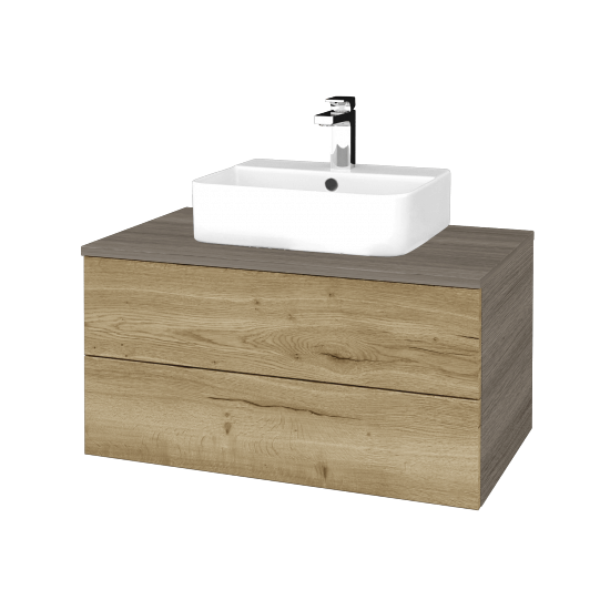 Waschtischunterschrank JOCKAM SZZ2 80 (Waschtisch Joy 3)  - D03 Cafe - D26 Ontario - Nein