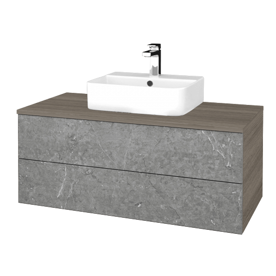 Waschtischunterschrank JOCKAM SZZ2 100 (Waschtisch Joy 3)  - D03 Cafe - D20 Galaxy - Nein