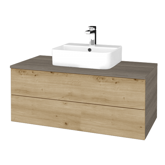 Waschtischunterschrank JOCKAM SZZ2 100 (Waschtisch Joy 3)  - D03 Cafe - D22 Caramel - Nein