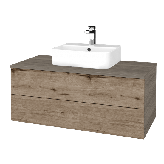 Waschtischunterschrank JOCKAM SZZ2 100 (Waschtisch Joy 3)  - D03 Cafe - D23 Herkules - Nein