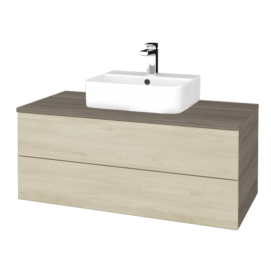 Waschtischunterschrank JOCKAM SZZ2 100 (Waschtisch Joy 3)  - D03 Cafe - D24 Ohio - Nein