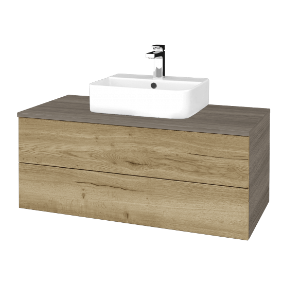 Waschtischunterschrank JOCKAM SZZ2 100 (Waschtisch Joy 3)  - D03 Cafe - D26 Ontario - Nein