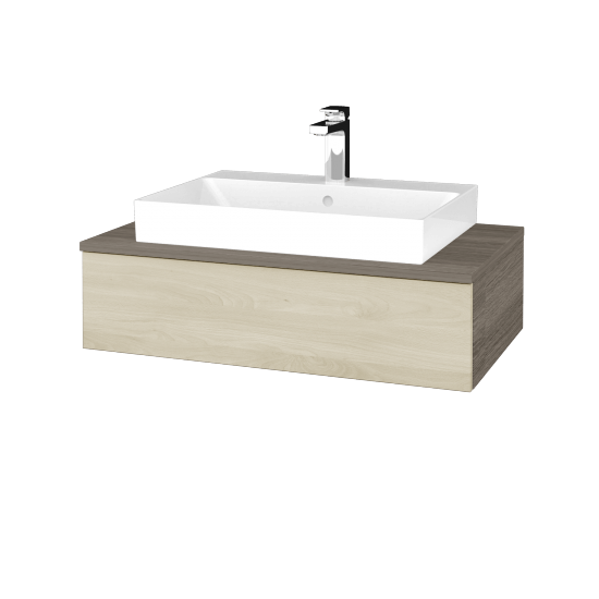 Badezimmerschrank JOCKAM SZZ 80 (Waschtisch Glance)  - D03 Cafe - D24 Ohio - Nein