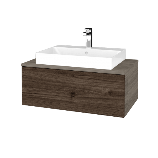 Waschtischunterschrank JOCKAM SZZ1 80 (Waschtisch Glance)  - D03 Cafe - D25 Teak - Nein