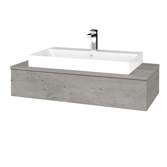 Waschtischunterschrank JOCKAM SZZ 100 (Waschtisch Glance)  - D01 Beton - D01 Beton