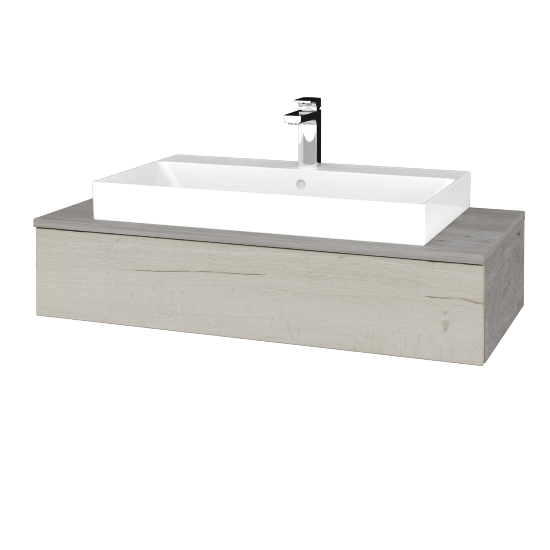 Waschtischunterschrank JOCKAM SZZ 100 (Waschtisch Glance)  - D01 Beton - D28 Alberta - Nein