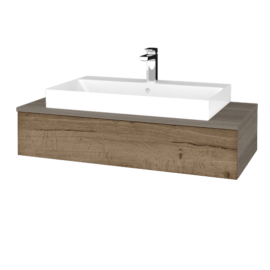 Waschtischunterschrank JOCKAM SZZ 100 (Waschtisch Glance)  - D03 Cafe - D21 Tobacco - Nein