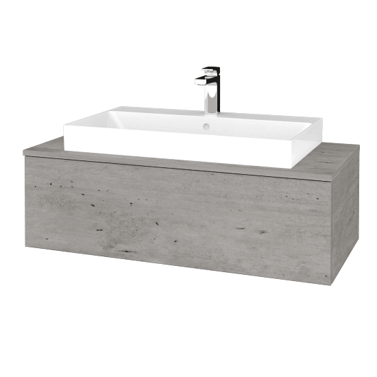 Waschtischunterschrank JOCKAM SZZ1 100 (Waschtisch Glance)  - D01 Beton - D01 Beton - Nein