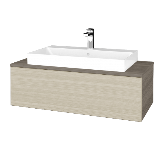 Waschtischunterschrank JOCKAM SZZ1 100 (Waschtisch Glance)  - D03 Cafe - D04 Eiche - Nein