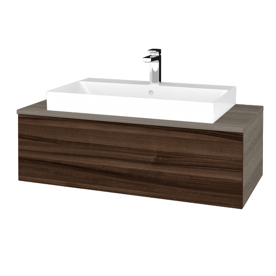 Waschtischunterschrank JOCKAM SZZ1 100 (Waschtisch Glance)  - D03 Cafe - D06 Nussbaum - Nein