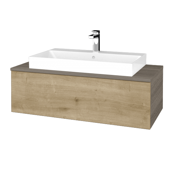 Waschtischunterschrank JOCKAM SZZ1 100 (Waschtisch Glance)  - D03 Cafe - D09 Arlington - Nein