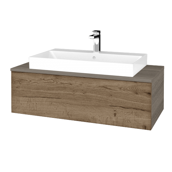 Waschtischunterschrank JOCKAM SZZ1 100 (Waschtisch Glance)  - D03 Cafe - D21 Tobacco - Nein