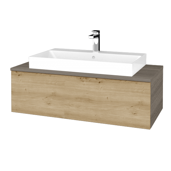 Waschtischunterschrank JOCKAM SZZ1 100 (Waschtisch Glance)  - D03 Cafe - D22 Caramel - Nein