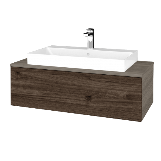 Waschtischunterschrank JOCKAM SZZ1 100 (Waschtisch Glance)  - D03 Cafe - D25 Teak - Nein