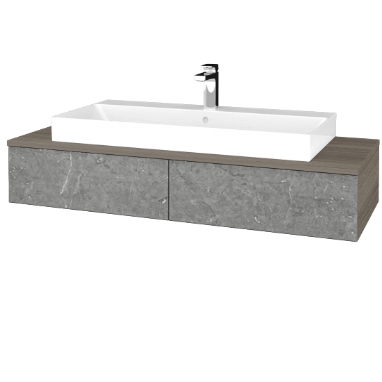 Waschtischunterschrank JOCKAM SZZ2 120 (Waschtisch Glance)  - D03 Cafe - D20 Galaxy - Nein