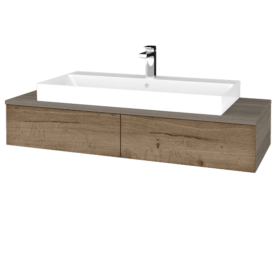 Waschtischunterschrank JOCKAM SZZ2 120 (Waschtisch Glance)  - D03 Cafe - D21 Tobacco - Nein