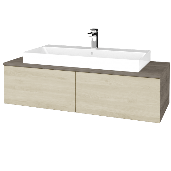 Waschtischunterschrank JOCKAM SZZ12 120 (Waschtisch Glance)  - D03 Cafe - D24 Ohio - Nein