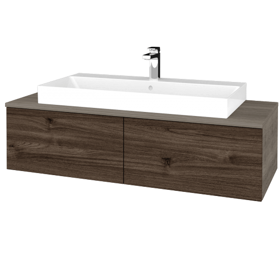 Waschtischunterschrank JOCKAM SZZ12 120 (Waschtisch Glance)  - D03 Cafe - D25 Teak - Nein