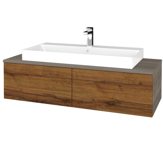 Waschtischunterschrank JOCKAM SZZ12 120 (Waschtisch Glance)  - D03 Cafe - D27 Cognac - Nein