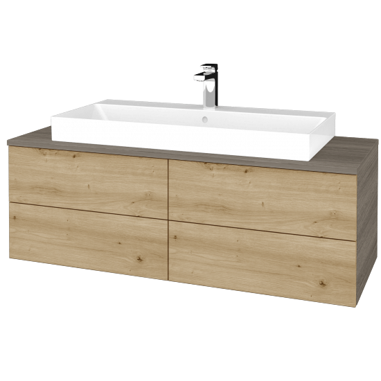 Waschtischunterschrank JOCKAM SZZ4 120 (Waschtisch Glance)  - D03 Cafe - D22 Caramel - Nein