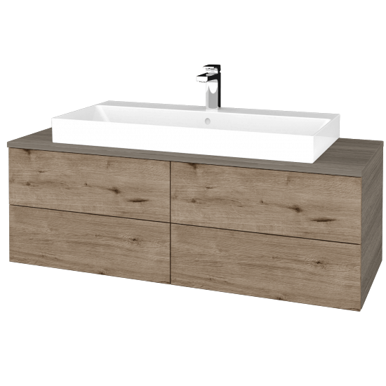 Waschtischunterschrank JOCKAM SZZ4 120 (Waschtisch Glance)  - D03 Cafe - D23 Herkules - Nein