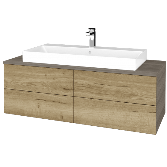 Waschtischunterschrank JOCKAM SZZ4 120 (Waschtisch Glance)  - D03 Cafe - D26 Ontario - Nein