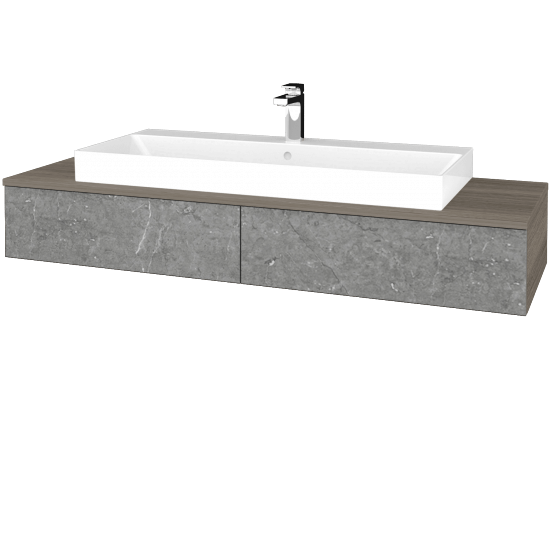 Waschtischunterschrank JOCKAM SZZ2 140 (Waschtisch Glance)  - D03 Cafe - D20 Galaxy - Nein