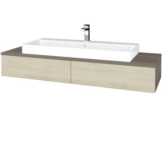 Waschtischunterschrank JOCKAM SZZ2 140 (Waschtisch Glance)  - D03 Cafe - D24 Ohio - Nein