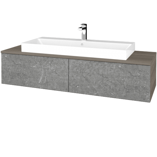 Waschtischunterschrank JOCKAM SZZ12 140 (Waschtisch Glance)  - D03 Cafe - D20 Galaxy - Nein