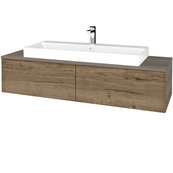 Waschtischunterschrank JOCKAM SZZ12 140 (Waschtisch Glance)  - D03 Cafe - D21 Tobacco - Nein